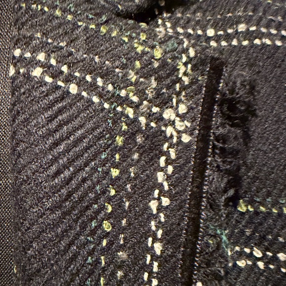 Laundry By Shelli Segal Navy Checkered Blazer - Picture 5 of 6